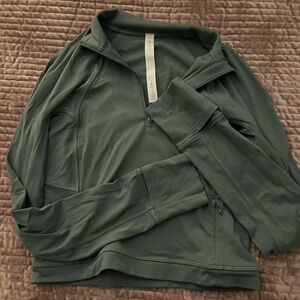 Lululemon half zip rulu cropped